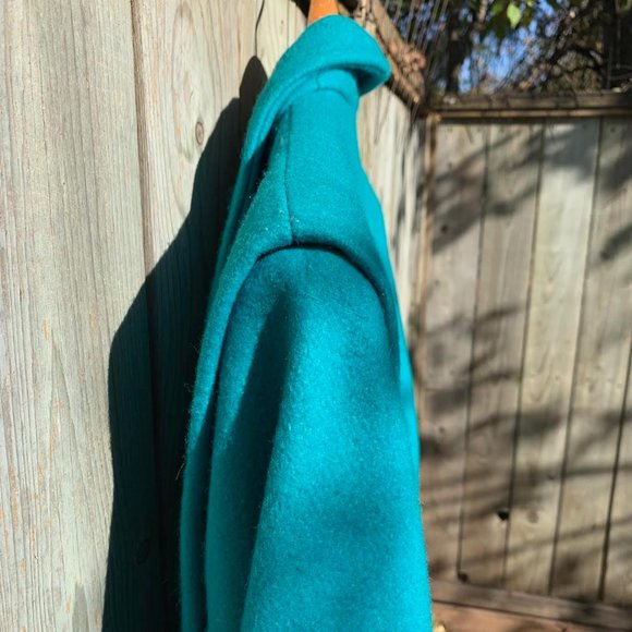 Vintage Teal Coat - Picture 4 of 4